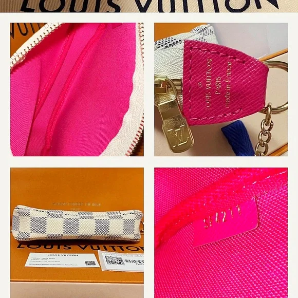 ‼️S O L D‼️Louis Vuitton Limited Edition Christmas 2021 Damier Azur Pochette - Picture 5 of 6